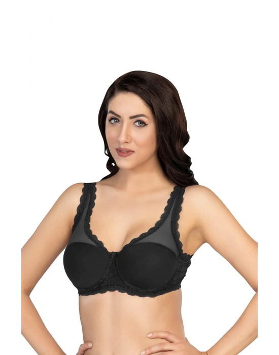 SİYAH MI Emay 172 D PEDLİ DANTELLİ BALENLİ MİNİMAZER