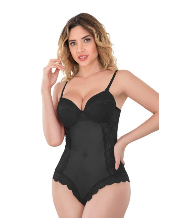 SİYAH MI Emay 176 Dantelli Body