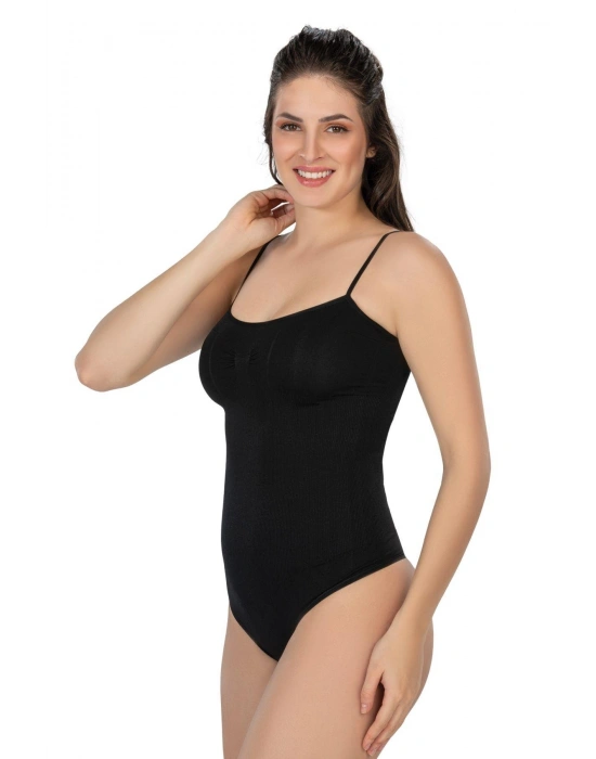 SİYAH MI Emay 1927 İp Askıllı Ripli String Body