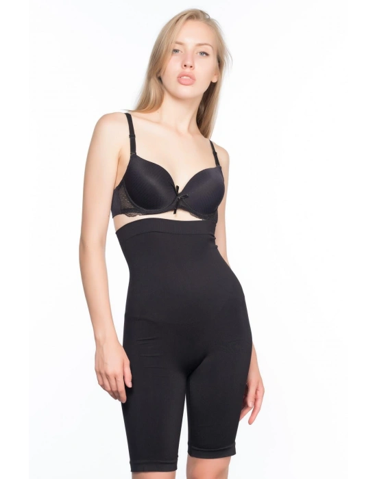 SİYAH MI Emay 2006 Yüksek Bel Uzun Paçalı Korse