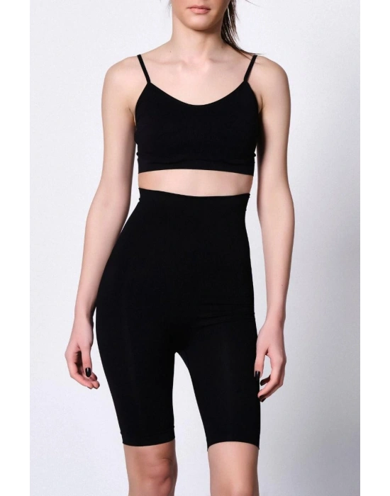 SİYAH MI Emay 2015 Yüksek Bel Double Uzun Paçalı Korse