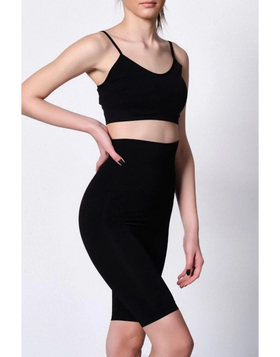 SİYAH MI Emay 2015 Yüksek Bel Double Uzun Paçalı Korse