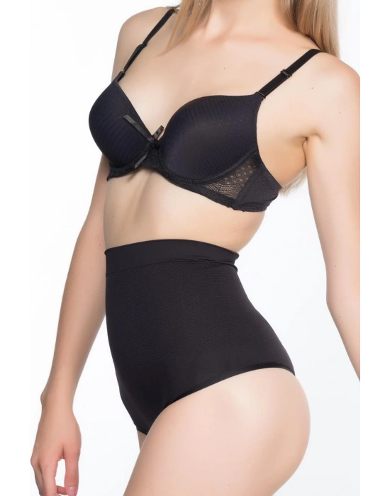 SİYAH MI Emay 2054 Masajlı String Korse