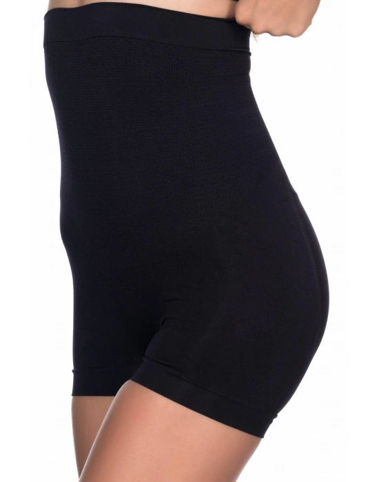 SİYAH MI Emay 2055 Yüksek Bel Masajlı Boxer Korse