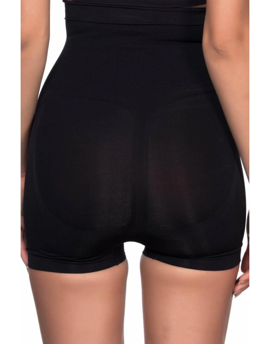 SİYAH MI Emay 2055 Yüksek Bel Masajlı Boxer Korse