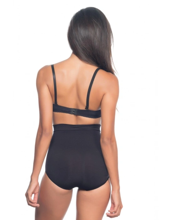 SİYAH MI Emay 2057 Yüksek Bel Masajlı Slip Korse