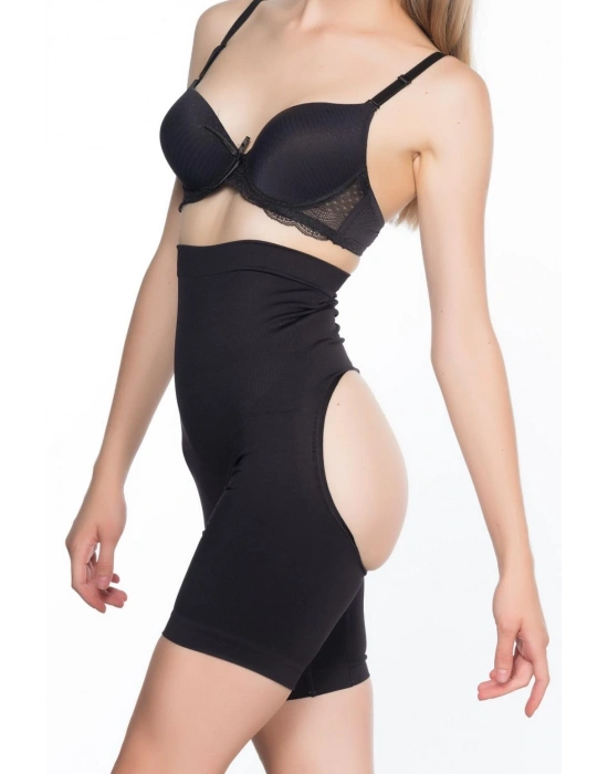 SİYAH MI Emay 2063 Popo Açık Paçalı Korse