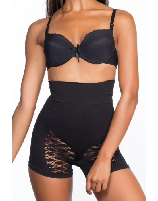 SİYAH MI Emay 2064 Popo Açık Fantezi Boxer Korse