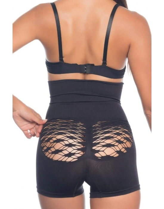 SİYAH MI Emay 2064 Popo Açık Fantezi Boxer Korse