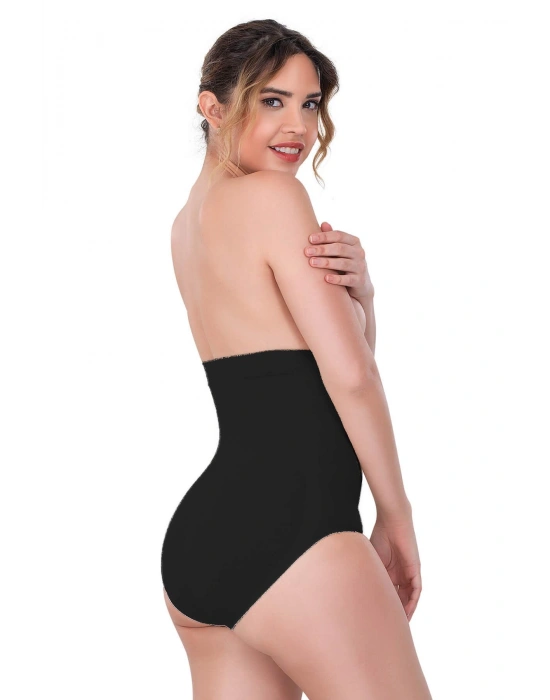 SİYAH MI Emay 2080 Yüksek Bel Çıtçıtlı Slip Korse