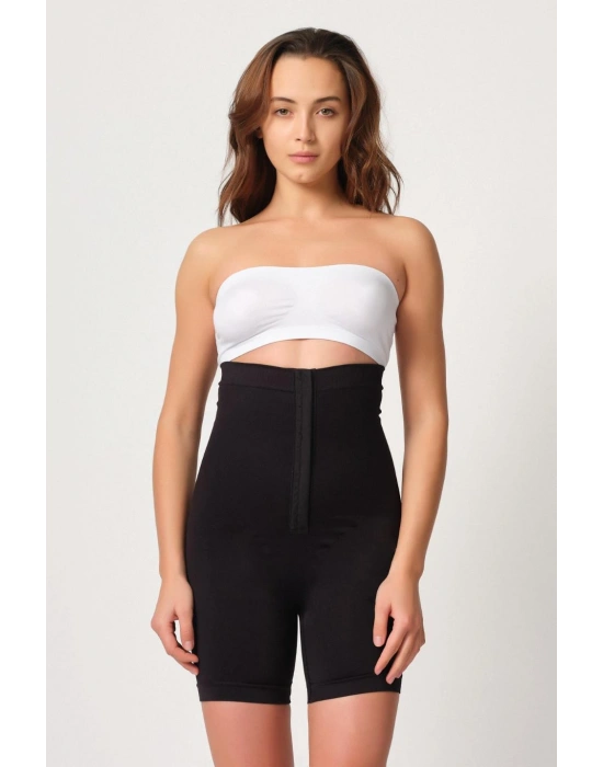 SİYAH MI Emay 2087 Önden Agraflı Paçalı Korse