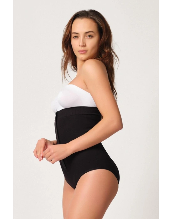 SİYAH MI Emay 2088 Önden Agraflı Slip Korse