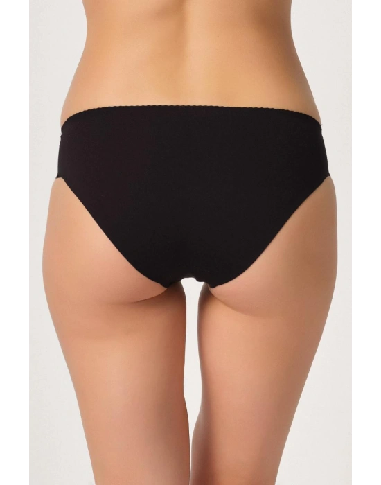 SİYAH MI Emay 2701 Lazer Düşük Bel Külot Korse