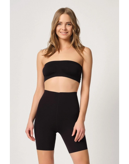 SİYAH MI Emay 2707 Lazer Yüksek Bel Paçalı Hayalet Korse