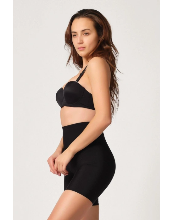 SİYAH MI Emay 2816 Yüksek Bel Boxer Lazer Korse