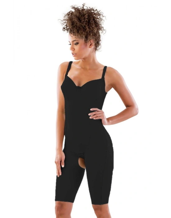 SİYAH MI Emay 2822 Balen Sütyenli Paçalı Boy Lazer Korse