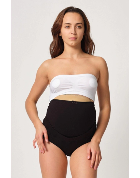 SİYAH MI Emay 2825 Cotton Hamile Karın Destekleyici Slip Korse
