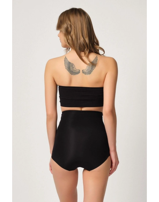 SİYAH MI Emay 2842 Lazer Dantelli Slip Korse