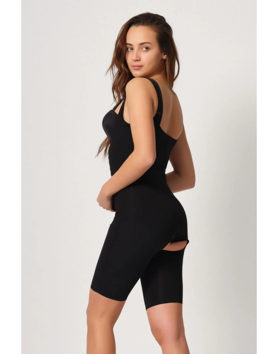 SİYAH MI Emay 2915 Agraflı Yelek Karyoka Destekli Boy Korse