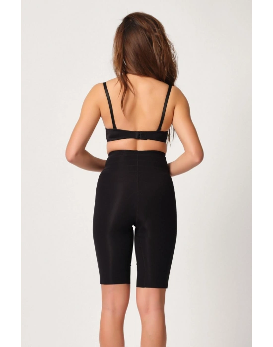 SİYAH MI Emay 2923 Yüksek Bel Karyokalı Paçalı Lazer Korse