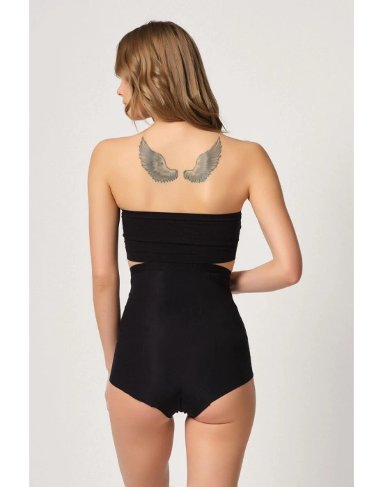 SİYAH MI Emay 2931 Karın Balen Destekli Slip Lazer Korse