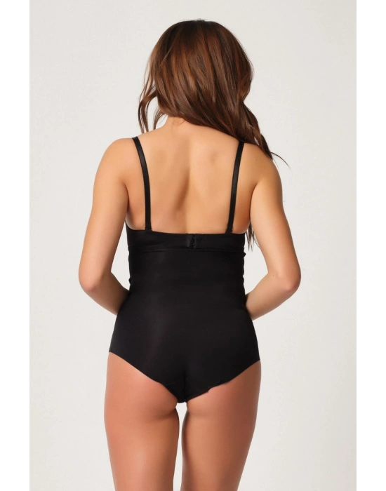 SİYAH MI Emay 2932 Double Karın Agraf Destekli Slip Lazer Korse