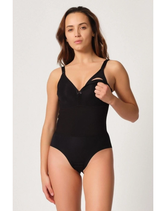 SİYAH MI Emay 2944 Sırt Destekli Badi Emzirme Korse