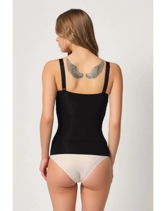 SİYAH MI Emay 2946 Göğüs Altı Balen Destekli Atlet Korse