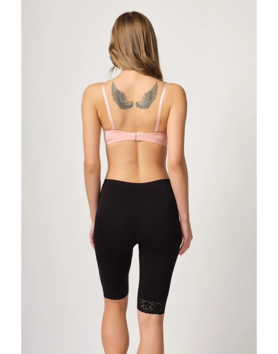 SİYAH MI Emay 3004 Soft Uzun Paça Dantel Boxer