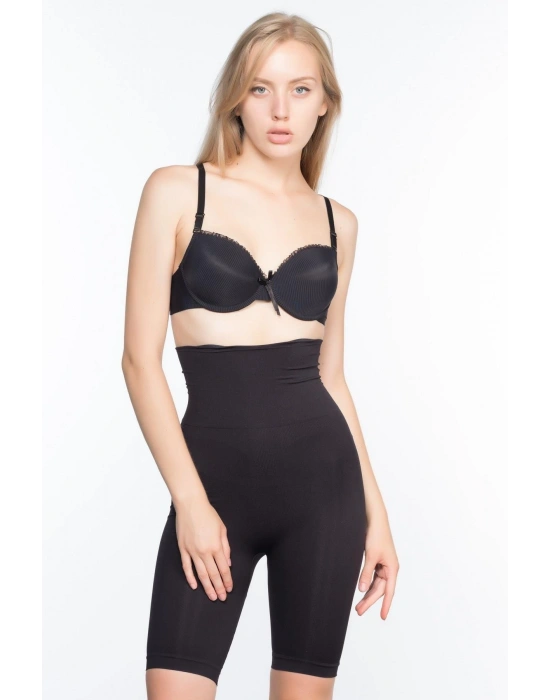 SİYAH MI Emay 3200 Pantolon Altı Soft Double Boxer Korse