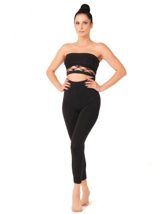 SİYAH MI Emay 3810 Tayt Korse