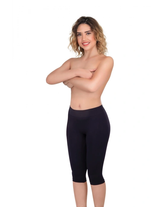 SİYAH MI Emay 3856 Soft Kapri Tayt