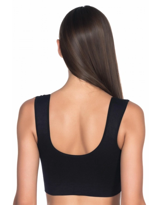 SİYAH MI Emay 4021 Pedli Kalın Askılı Büstiyer