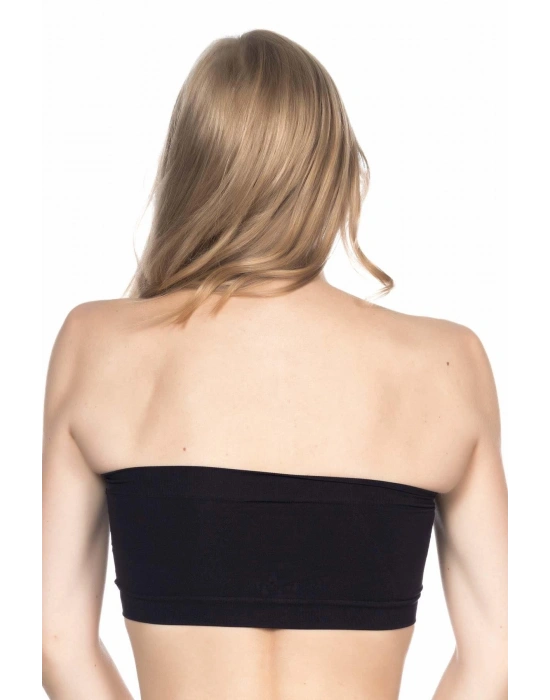 SİYAH MI Emay 4022 Pedli Straplez Korse