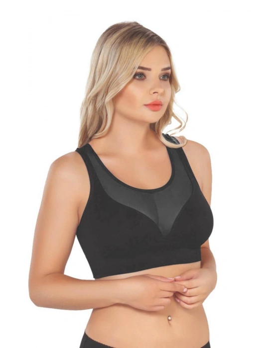 SİYAH MI Emay 4028 Seamless Tül Toparlayıcı Büstiyer