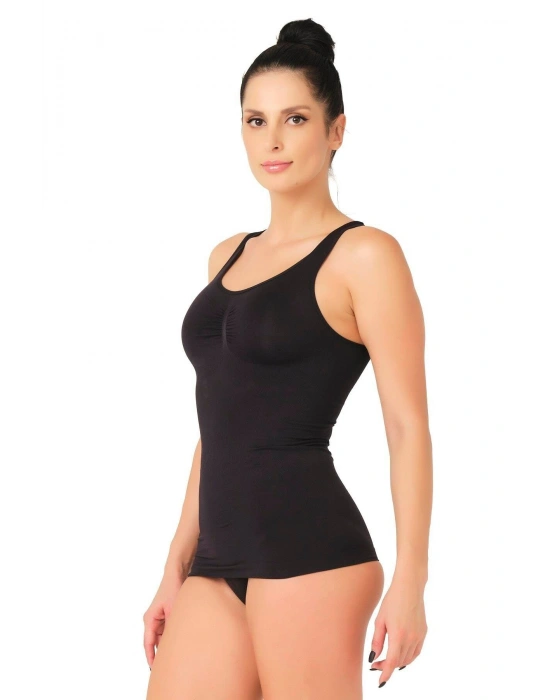 SİYAH MI Emay 5015 Kalın Askılı Atlet Korse