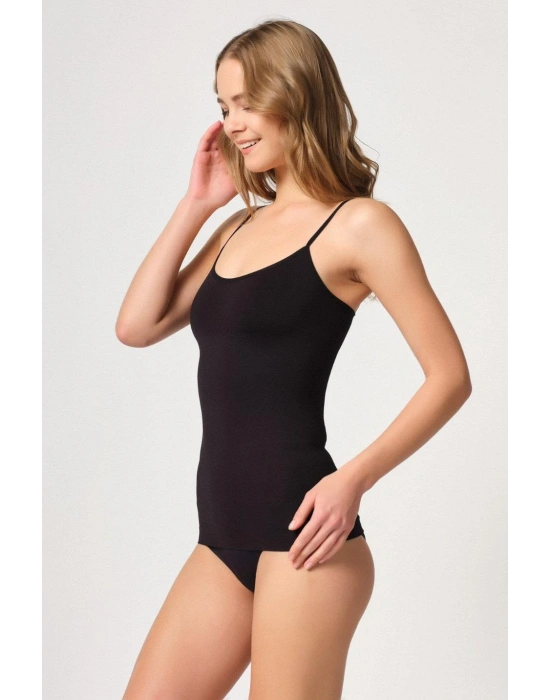 SİYAH MI Emay 5020 İnce Askılı Atlet Korse