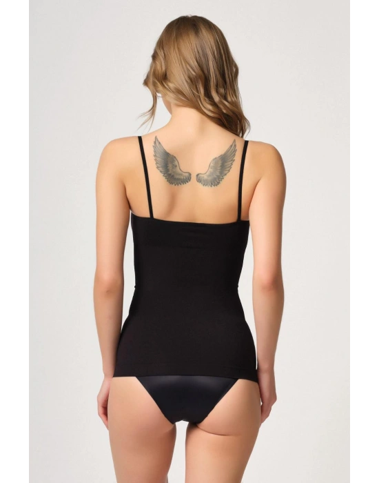 SİYAH MI Emay 5020 İnce Askılı Atlet Korse