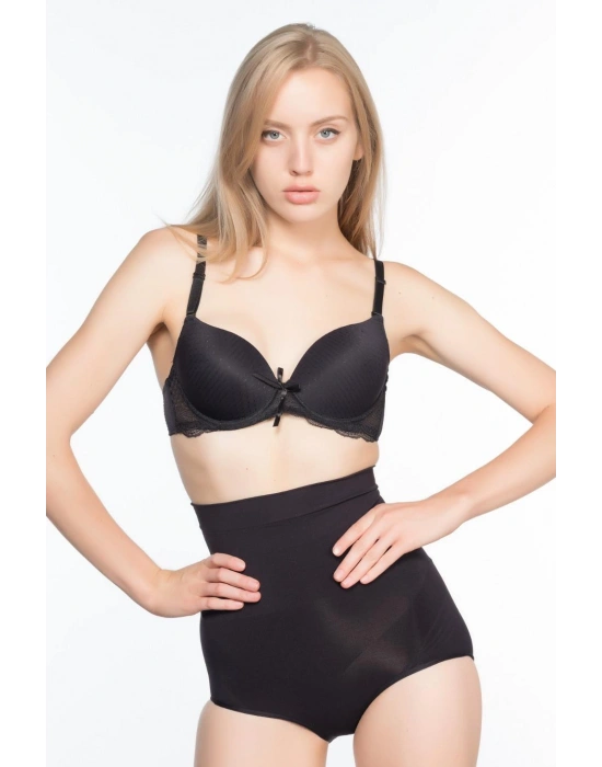 SİYAH MI Emay 7024 Yüksek Bel Slip Korse
