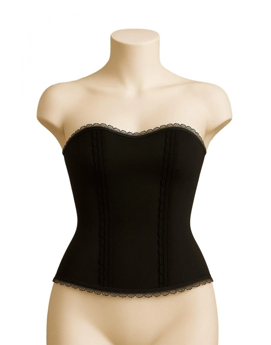 SİYAH MI Emay 9155 F Fırfırlı Terletici Büstiyer