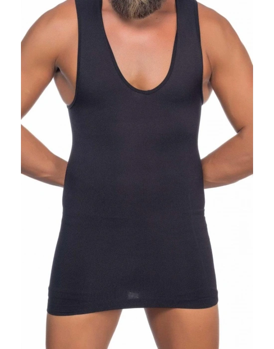 SİYAH MI Emay E1003 V Yaka Erkek Korse Atlet