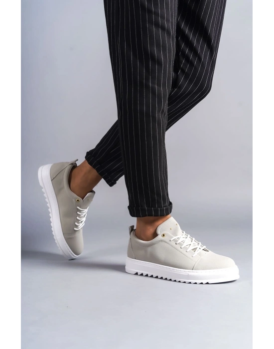 SLW152 Cool Bağcıklı Süet Erkek Günlük Spor Klasik Ayakkabı SBT - Gri