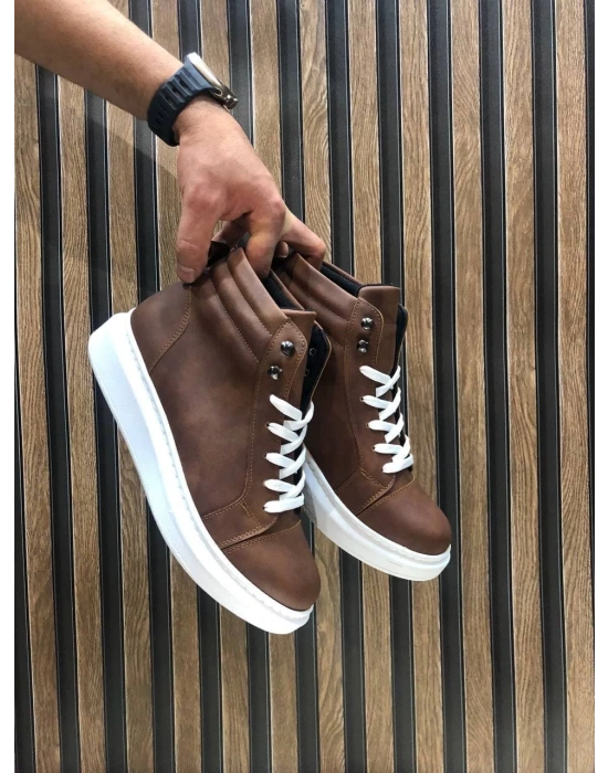 Slw202 Toronto Bağcıklı Cilt Erkek Spor Bt - Taba Erkek Bot