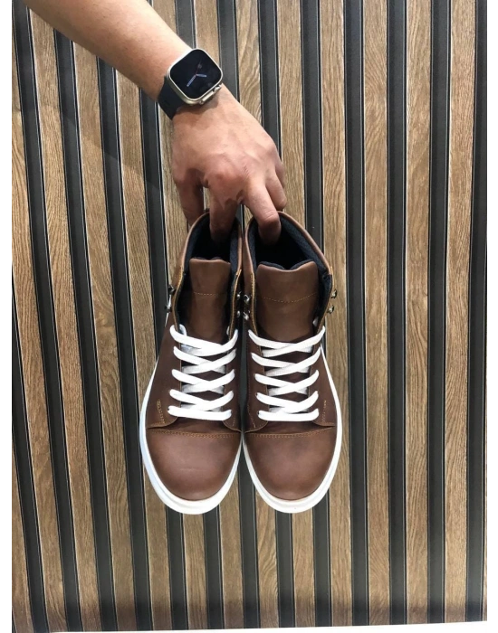 Slw202 Toronto Bağcıklı Cilt Erkek Spor Bt - Taba Erkek Bot