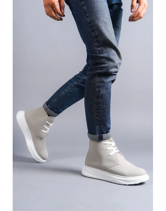 Slw204 Franca Bağcıklı Süet Erkek Spor Bt - Gri Erkek Bot