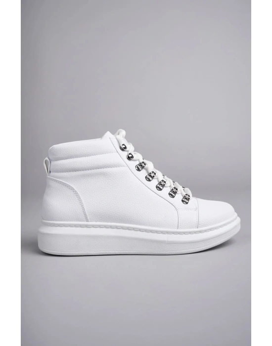 Slw206 Ottawa Bağcıklı Cilt Erkek Günlük Spor Bt - Beyaz Erkek Bot