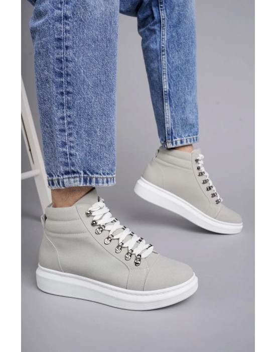 Slw206 Ottawa Bağcıklı Süet Erkek Günlük Spor Bt - Gri Erkek Bot