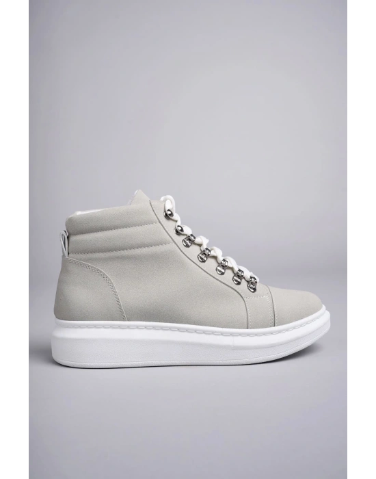 Slw206 Ottawa Bağcıklı Süet Erkek Günlük Spor Bt - Gri Erkek Bot