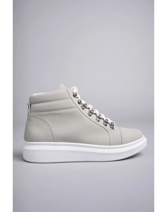 SLW206 Ottawa Bağcıklı Süet Erkek Günlük Spor Bot BT - Gri