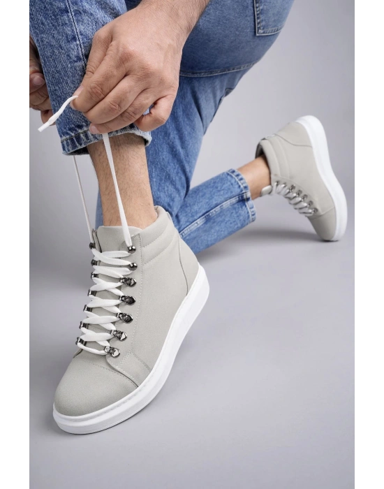 Slw206 Ottawa Bağcıklı Süet Erkek Günlük Spor Bt - Gri Erkek Bot